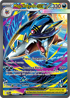 Mega Sharpedo ex | Fogo Fantasmagórico | Banco de Dados de Cards
