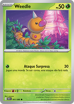 Weedle ビードル ●シャドウレス　Shadowless ウィザーズ Weedle | Voltagem Vívida | Banco de Dados de Cards do Estampas