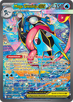 Greninja EX 300 HP ポケモンカード Mega Greninja ex | Caos Ascendente | Banco de Dados de Cards do