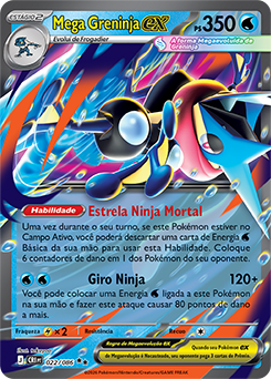 Mega Greninja ex | Caos Ascendente | Banco de Dados de Cards do