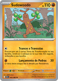 Sudowoodo | Evoluções em Paldea | Banco de Dados de Cards do