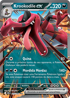 ⚠️Pokepo様 Krookodile ex | Caos Ascendente | Banco de Dados de Cards do