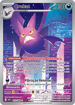 クロバット HP90 2進化ポケモン　渦巻きホロ Crobat | Caos Ascendente | Banco de Dados de Cards do Estampas