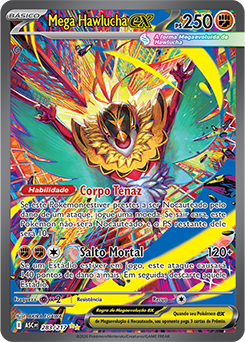 Mega Hawlucha ex | Heróis Excelsos | Banco de Dados de Cards do