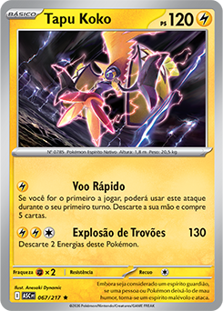 Tapu Koko ex | Fenda Paradoxal | Banco de Dados de Cards do