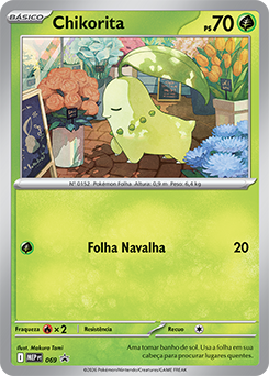 Chikorita | Megaevolução — Promo | Banco de Dados de Cards do