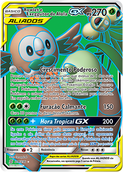 Rowlet e Exeggutor de Alola-GX