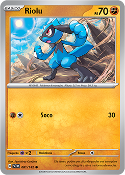 Riolu | Coroa Estelar | Banco de Dados de Cards do Estampas Ilustradas