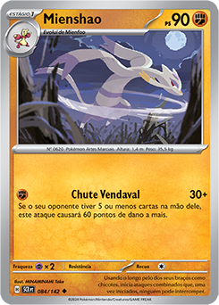 Mienshao | Coroa Estelar | Banco de Dados de Cards do Estampas Ilustradas