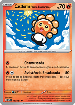 Castform Forma Ensolarada