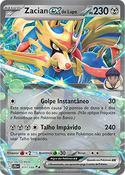 Zacian ex do Lupo | Amigos de Jornada | Banco de Dados de Cards do