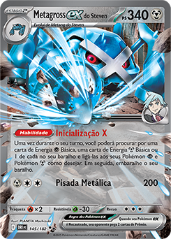 Metagross ex do Steven | Rivais Predestinados | Banco de Dados de