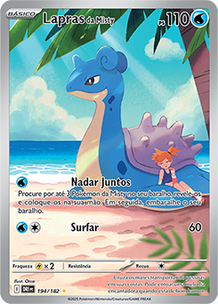 Lapras da Misty | Rivais Predestinados | Banco de Dados de Cards
