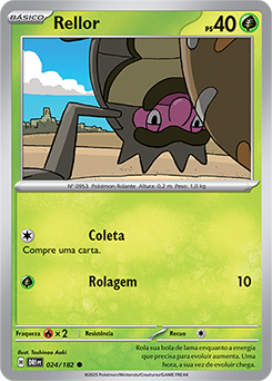 Rellor | Evoluções em Paldea | Banco de Dados de Cards do Estampas