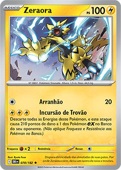 Zeraora | Rivais Predestinados | Banco de Dados de Cards do