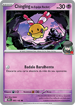 Chingling da Equipe Rocket | Rivais Predestinados | Banco de Dados