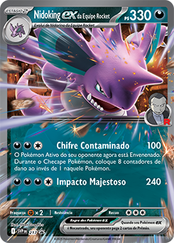 Nidoking ex da Equipe Rocket (SVP Black Star Promos #217) referência API