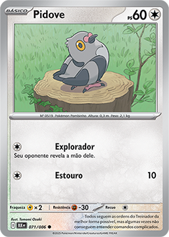 Pidove | Raio Preto | Banco de Dados de Cards do Estampas Ilustradas