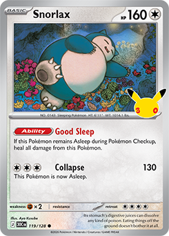Snorlax 30th 119/128
