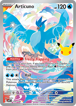 極美品 トップサン 3D フリーザー ポケモン　Topsun Articuno Articuno | 30th Celebration | TCG Card Database