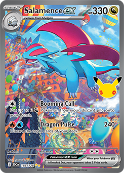 Salamence ex 30th 156/128
