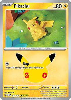 Pikachu 30th 027/128