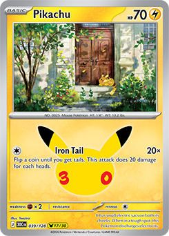 Pikachu 30th 039/128
