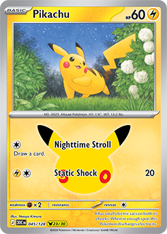 Pikachu 30th 045/128