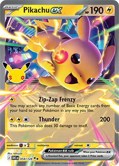 Pikachu ex | 30th Celebration | TCG Card Database