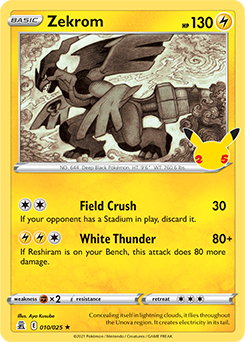 Zekrom Pokémon card