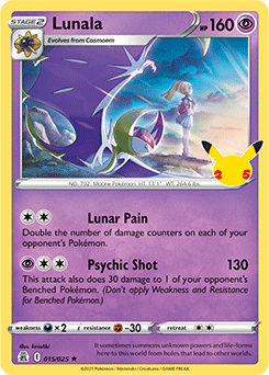 Lunala Pokémon card