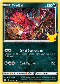 Yveltal Pokémon card