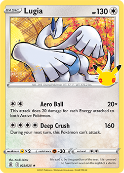Lugia Pokémon card