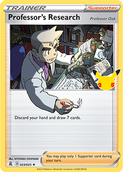 Professor's Research (Professor Oak) Pokémon card
