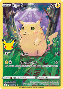 Pikachu Pokémon card