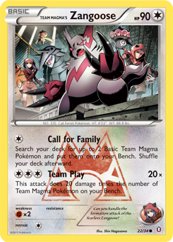 Team Magma’s Zangoose