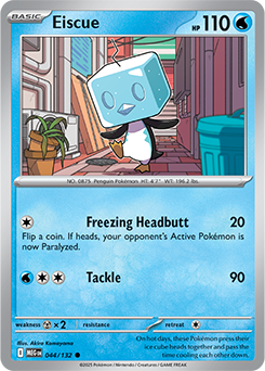 eiscue ex pokemon card Pokémon Eiscue ex 222/197 Obsidian Flames - OBF EN main image 1