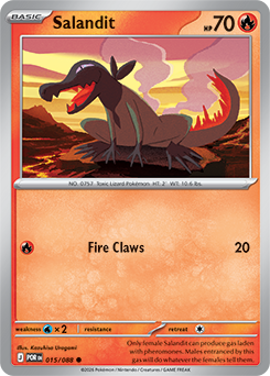 Salandit Pokémon card