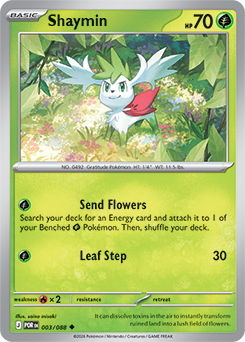 Shaymin Pokémon card