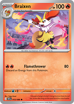 ポケファイ Braixen | Chaos Rising | TCG Card Database