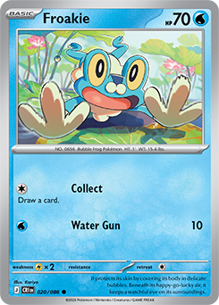 Froakie Pokémon card