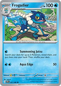 Frogadier Pokémon card