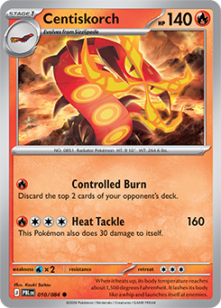 Centiskorch Pokémon card