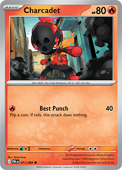 Charcadet Pokémon card