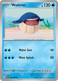 Wailmer Pokémon card
