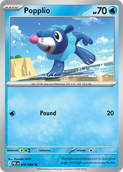 Popplio Pokémon card