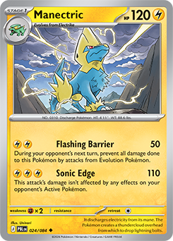 Manectric Pokémon card