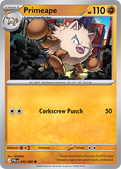 pokemon card primeape Pokmon #57 TV Animation Blue Logo 1st Print ENG L015220 AGS Collectibles All cards will be carefully packed for safe transit. Primeape | Pitch Black |