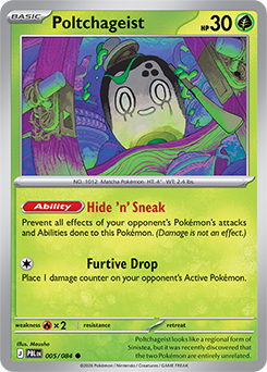 Poltchageist Pokémon card