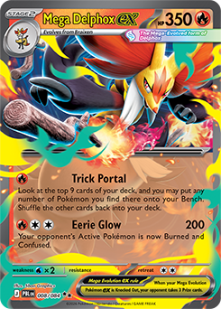 Mega Delphox ex Pokémon card